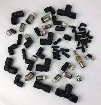 Lot of approx. 50 NOS Legris Assorted Tube Press Fittings Stainless / Pl... - $111.11