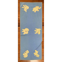 Vintage hand embroidered &amp; appliqué baby animal runner - £23.89 GBP