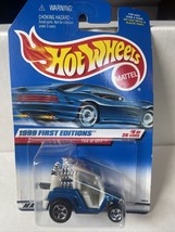 1999 Hot Wheels #683 First Editions 9/26 TEE’D OFF Blue White Interior w... - $8.92