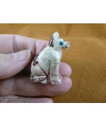 Y-DOG-GE-35) gray German Shepherd DOG small gem stone carving SOAPSTONE ... - $11.77 CAD