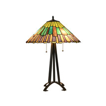 Chloe Lighting Landry Tiffany-Style 3 Light Geometric Table Lamp - 20 in... - €124,06 EUR