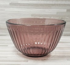 Pyrex 7401-S Ribbed Cranberry 3-Cup Nesting Mixing Bowl USA  - £11.98 GBP