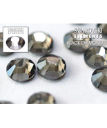Swarovski Flat Back (NON HOTFIX) Blk Diamond Rhinestones SS12Ø3.5mm (100... - £5.92 GBP