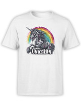 FANTUCCI Unisex T-Shirts | Zombie Unicorn T-Shirt | 100% Cotton - £17.19 GBP+
