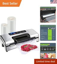 Precision Vacuum Machine,Pro Food Sealer with Built-in Cutter and Bag St... - $245.01