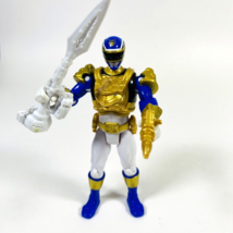 Power Rangers Megaforce Ultra Blue Ranger 4” Action Figure W/ Weapons Bandai - £9.35 GBP