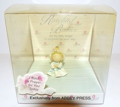 1998 Abbey Press Rosebud Babies I Said A Prayer For You Today Mini Angel In Box - £13.16 GBP