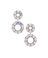 New Double Circle Rhinestone Earrings - $11.95