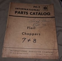 International Harvester IH McCormick Flail Choppers Parts Catalog FC-1 - $17.75