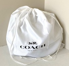 New Coach Drawstring Dust bag size 19&quot; x 15&quot; White with Black letters - £28.77 GBP