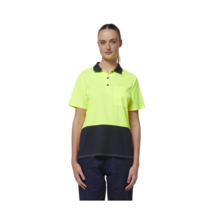 Hard Yakka Womens Safety Work Short Sleeve HI VIS Polo Y08601 - $29.95