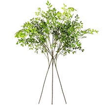 Faux Branches Artificial Plants 3Pcs 43.3 Inch Green Nandina Faux Plants... - $68.99