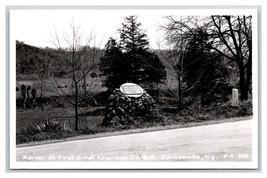 RPPC Marker for First Great American Oil Well Burkesville KY UNP Postcard U4 - £6.65 GBP