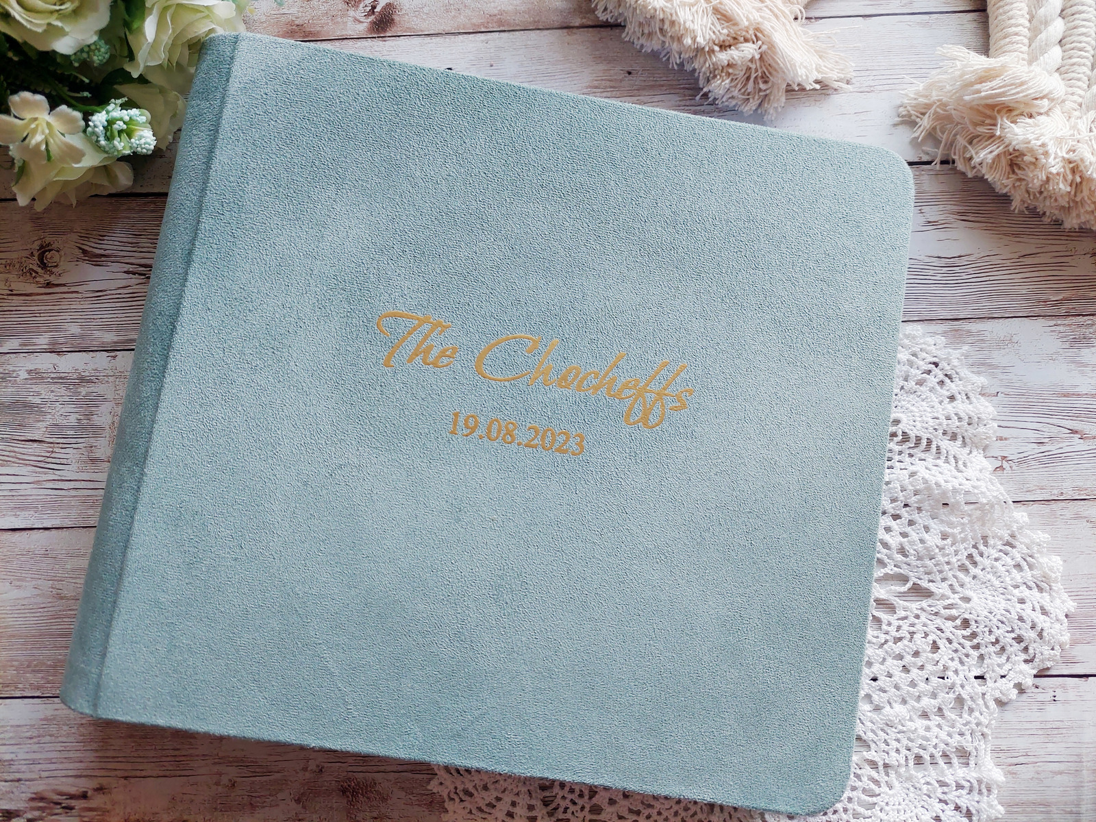 Primary image for Wedding Guest Book, Personalized Wedding Photo Album for Instax Mini Photos