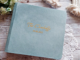 Wedding Guest Book, Personalized Wedding Photo Album for Instax Mini Photos - £119.90 GBP