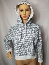 Tommy Jeans Hilfiger Spellout All Over Print Hoodie Sweatshirt Womens Streetwear - £19.35 GBP