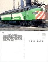 Train Railroad Burlington Northern EMD Passenger E-Units Chicago #9901 Postcard - £6.86 GBP