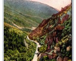 View of Ogden Canyon Ogden Utah UT UNP LInen Postcard N26 - $2.92