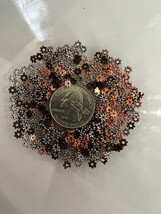 1/2 pound of 4.5mm daisy spacers U PICK ant bronze, antique silvertone or copper - £3.97 GBP