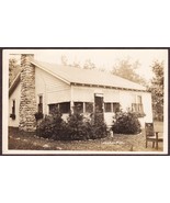 Lake Ann, Michigan RPPC 1938 Home with Stone Fireplace &amp; Chimney Postcard - $232.19 MXN