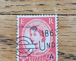 Great Britain Stamp Queen Elizabeth II 2 1/2d Used Fancy Cancel Undergro... - $2.84