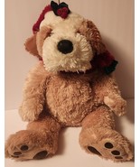 20” JC PENNY HOLIDAY COLLECTION GOLDEN TEDDY BEAR DOG PUPPY PLUSH - $362.68 MXN