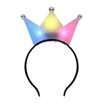 3 Jeweled Multicolor Princess Crown Headbands - $25.05