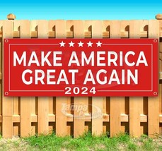 Make America Great Again 2024 Advertising Vinyl Banner Flag Sign Red Trump - £18.69 GBP+
