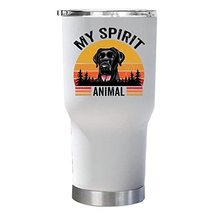 My Spirit Is Black Labrador Dog Tumbler 30oz With Lid Gift for Animal Lover - Vi - £23.32 GBP