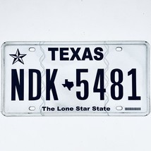  United States Texas Lone Star Passenger License Plate NDK 5481 - £12.97 GBP