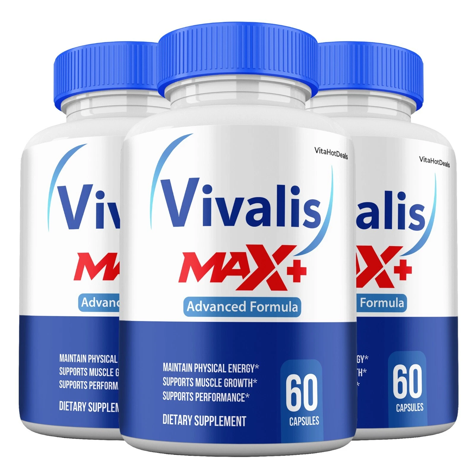 Vivalis Max Plus For Men High Strength Natural Vivalis Max Capsules 3 Pack - $1,494.52 MXN