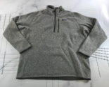 Patagonia Better Sweater Mens 2XL Heather Grey Quarter Zip Mock Neck - $79.19