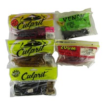 Lot of 5 Culprit 6, 7, 7.5 Inch, Multicolor, Venom Lures, Zoom Bait, 79 ... - $17.42