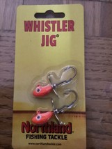 2 Northland Whistler Prop Fishing Jigs 1/4oz Orange/Propeller Blade - $17.91