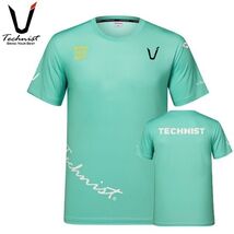 [On Sale] TECHNIST Unisex Badminton T-Shirt Sportswear Top Mint AsiaFit ... - $34.11