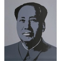Andy Warhol Mao-Grey Sunday B Petit Matin Sérigraphie Portrait Chinois Art - £494.28 GBP