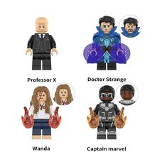 Doctor Strange the Multiverse Wanda Professor X Captain Marvel 4pcs Minifigures - £9.15 GBP