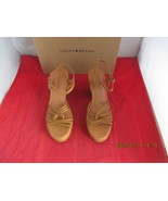 Lucky Brand Ismene Strappy Platform Dress Sandals $119 Size 9 1/2  Cogna... - $40.60 CAD