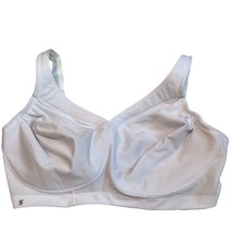 Glamorise Women&#39;s High Impact Sports Bra 42F White No-Wire - £18.41 GBP