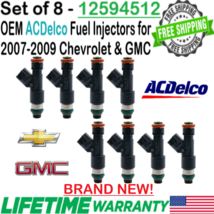 BRAND NEW OEM ACDelco 8Pcs Fuel Injectors For 2007, 2008, 2009 GMC Yukon 5.3L V8 - £251.19 GBP