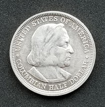 USA SILVER HALF DOLLAR 1893 COLUMBIAN EXPOSITION XF CONDITION SILVER COIN  - £29.58 GBP