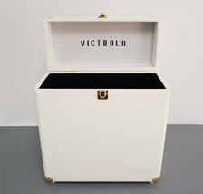 Victrola VSC-20-WHT-SDF Storage Case for Vinyl Turntable Records - White image 2