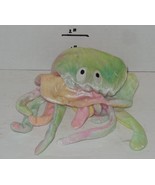 Ty Goochy The Jellyfish 6&quot; Beanie Babie baby plush toy Tie Dye Pink Gree... - $10.24