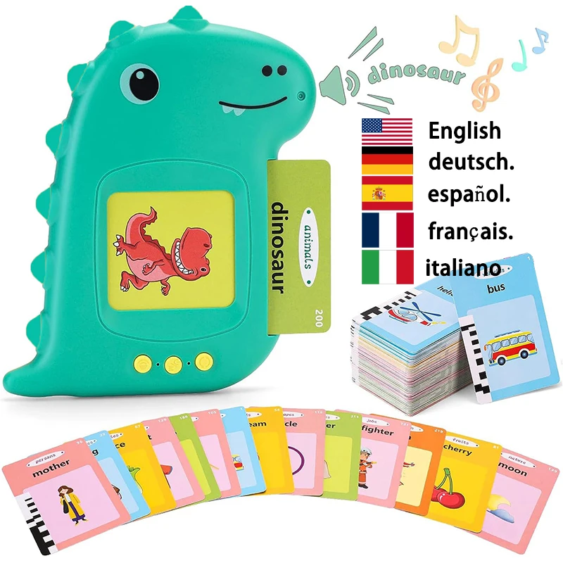 Toddler Talking Flash Cards Learning Machine Toys Montessori Speech Autism - £14.82 GBP+