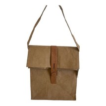 Trader Joe’s Lunch Bag Washable Paper Sack Tan Brown Reusable Fold Over ... - £17.88 GBP