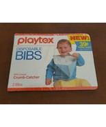 PLAYTEX Disposable BIBS Trail 2-Pack Crumb-Catcher VINTAGE 1980s NEW Prop  - £6.70 GBP
