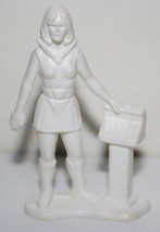 Galaxy Laser Team 2.25&quot; Girl with Computer White PVC 1978 Tim Mee Toys O... - £2.34 GBP