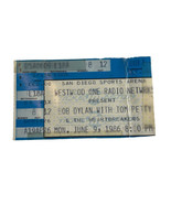 June 9, 1986 Bob Dylan Tom Petty San Diego Sports Arena Ticket Stub - $25.00