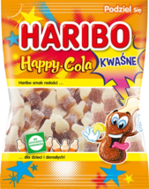 Haribo HAPPY COLA SOUR gummy bears bottles 175g -EUROPEAN -FREE SHIPPING - £6.67 GBP