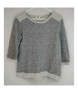 NWT One Clothing Womens 3/4 Sleeve Gray Shirt Size Medium - $24.86 CAD